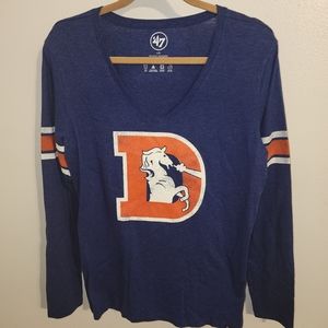 Denver Broncos long sleeve tee shirt